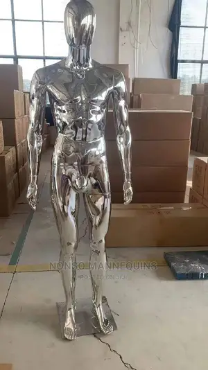 Full Body Male Gold Silver Chrome Mannequins
