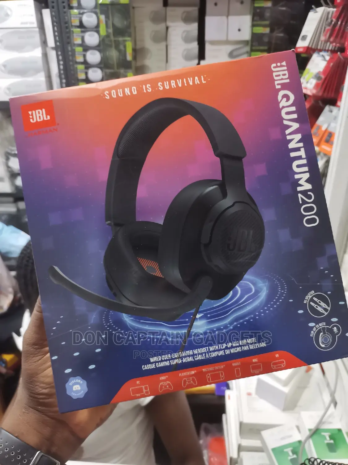 JBL Quantum 200 Gaming Wired Headset