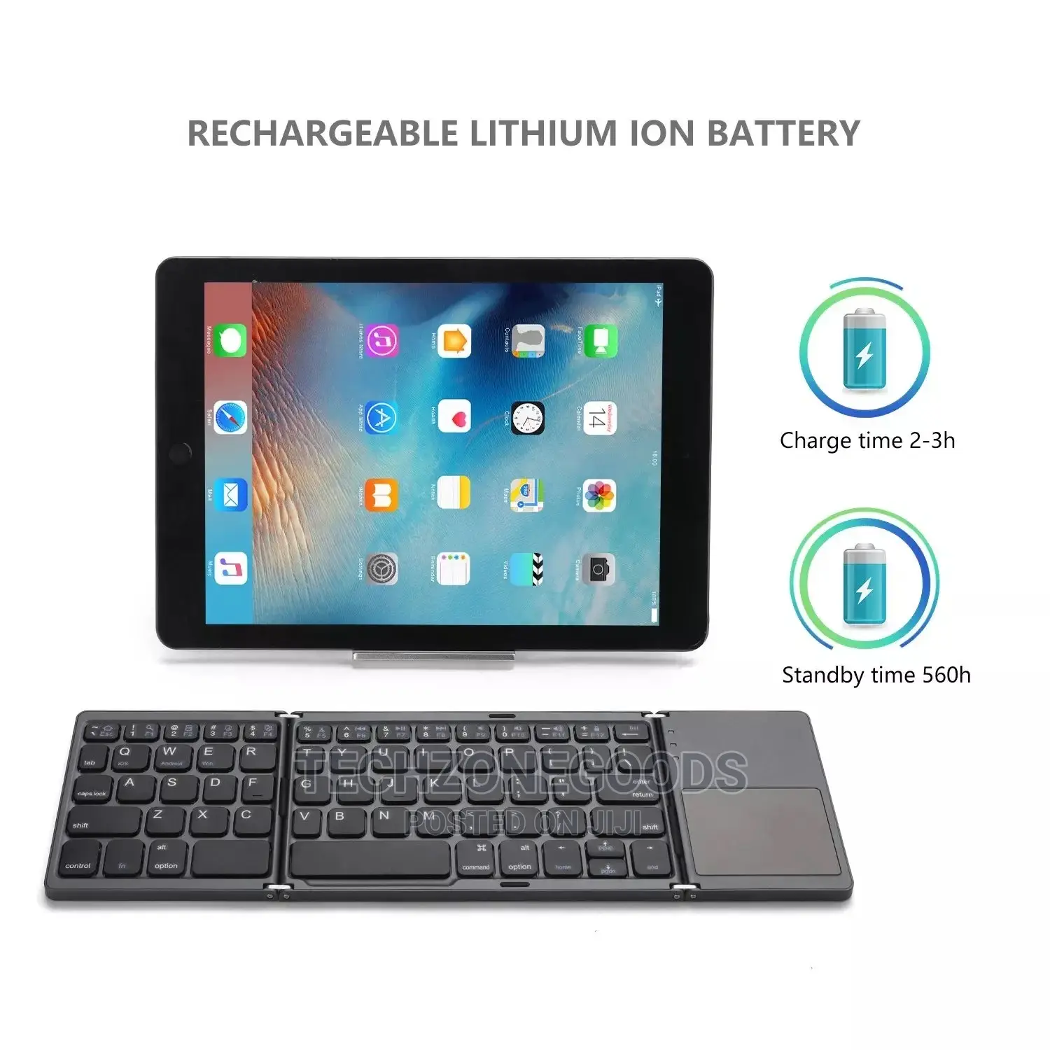 Foldable Wireless Bluetooth Keyboard