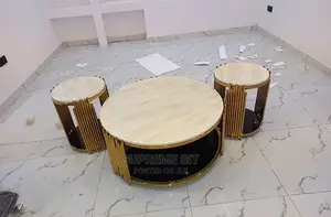 Center Table and Two Sides Stool