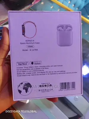 Smart Watch I8 Ultra 49mm TWO Strap for iPhone/Android