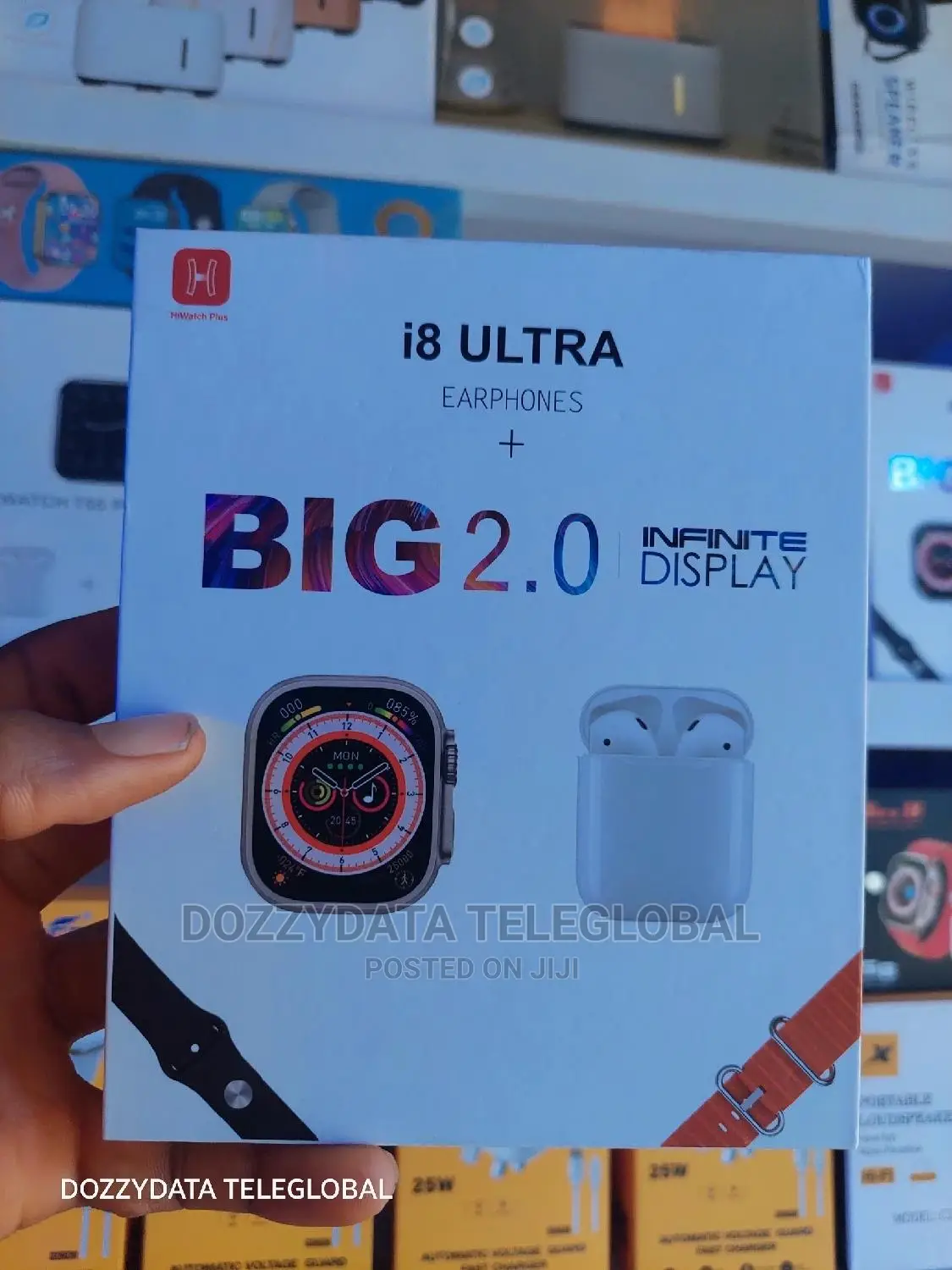 Smart Watch I8 Ultra 49mm TWO Strap for iPhone/Android