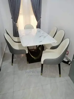 Marble Dining Set With 6 Chairs
