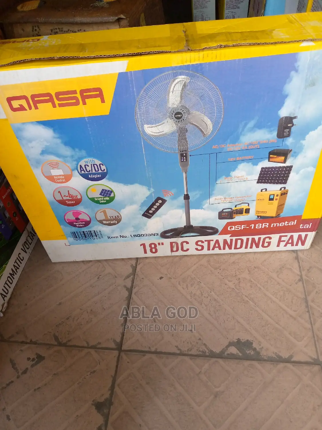 QASA AC DC 18" Standing Fan
