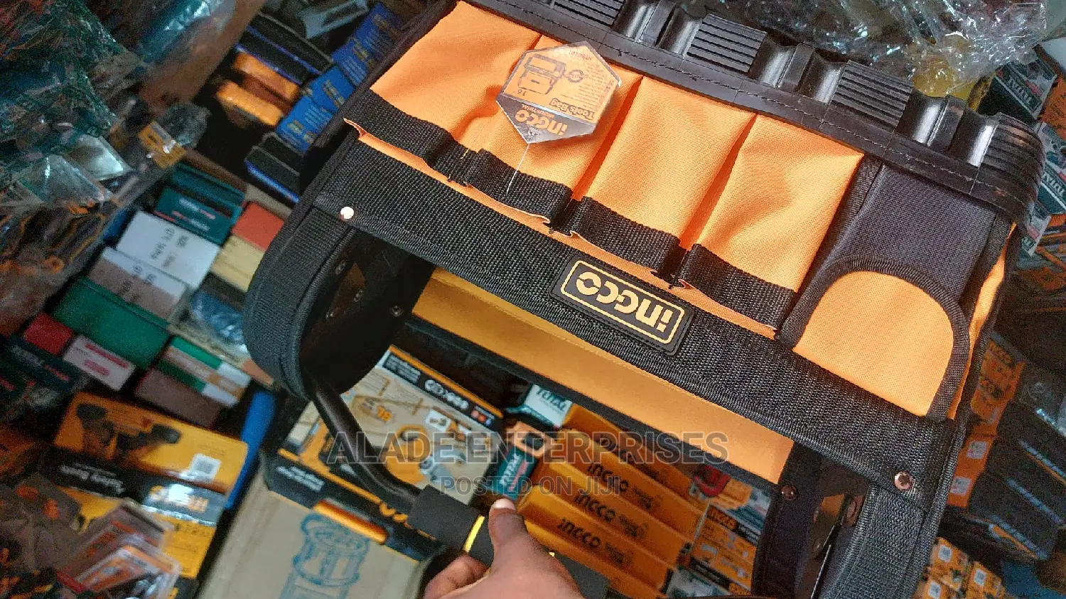 Ingco Tools Tool Bag Baggage Storage Box Polyester 16"