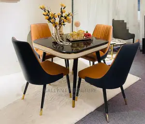 Quality Royal Marble Dining Set by Four