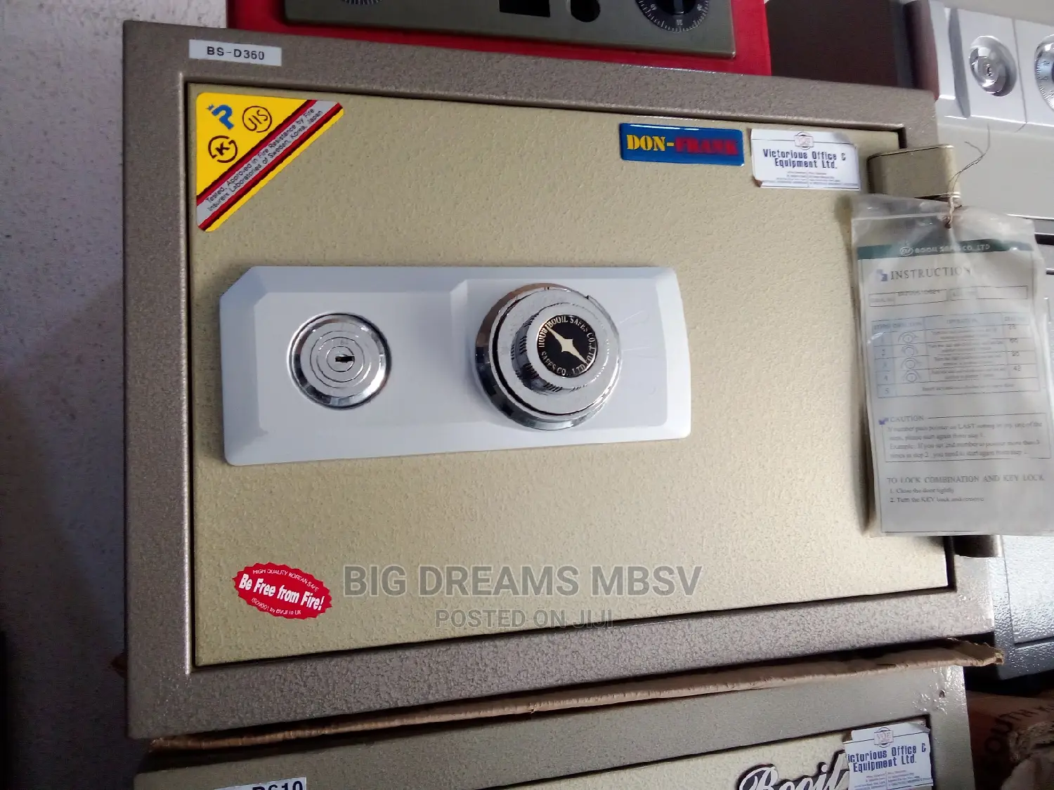 Boil S 360 Fireproof Safe (Manual)