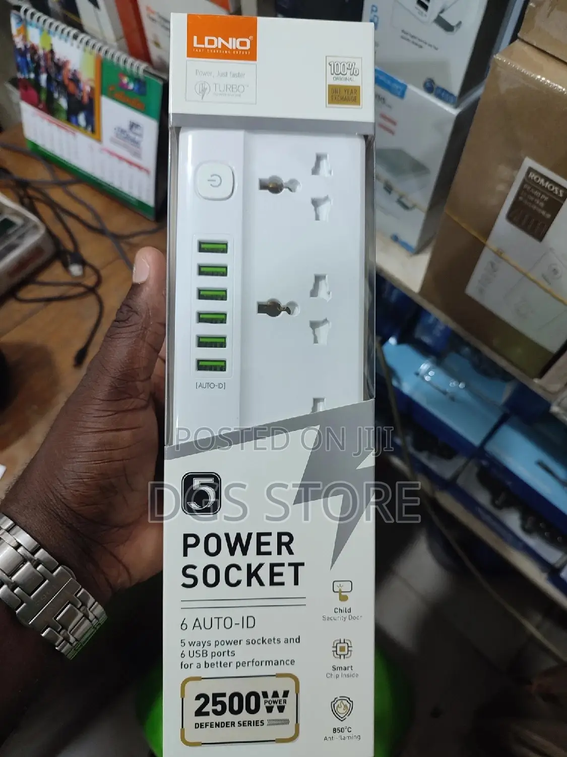 Ldnio 5 Power Socket 6 Auto USB SC5614