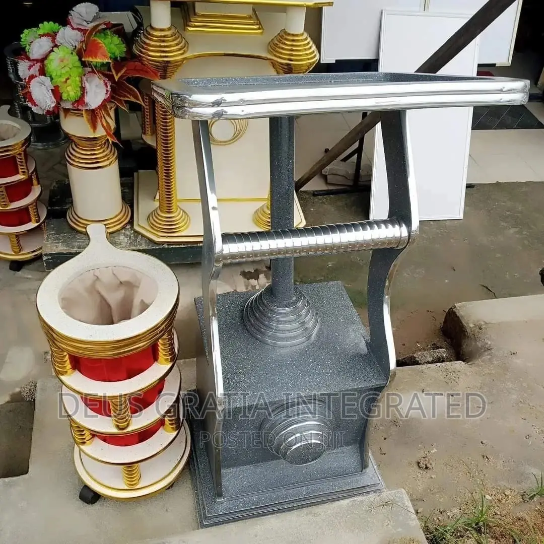 Pulpit and Offering Basket