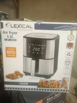 LEXICAL Professional Digital Airfryer 5.5litres 1500watts