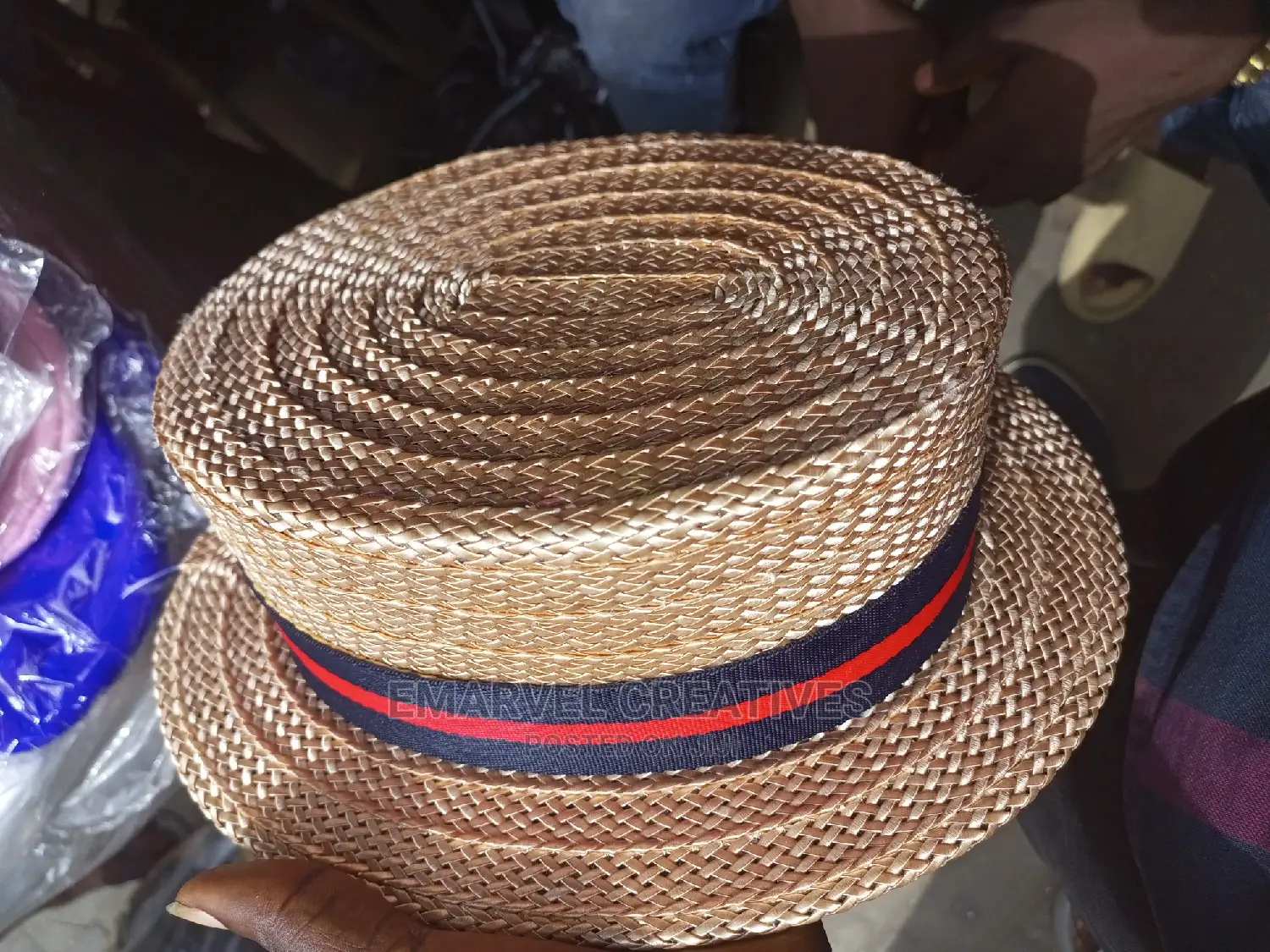 Original High Grade Flat Head Straw Hat