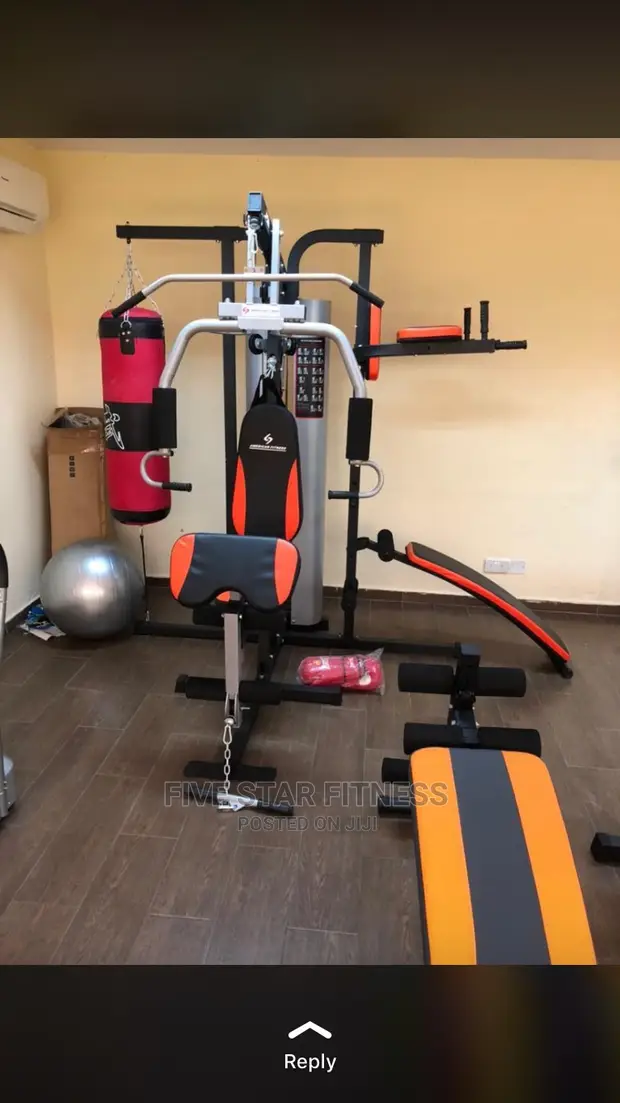 Original Complete Station Multi Gym With Punching Bag in Port