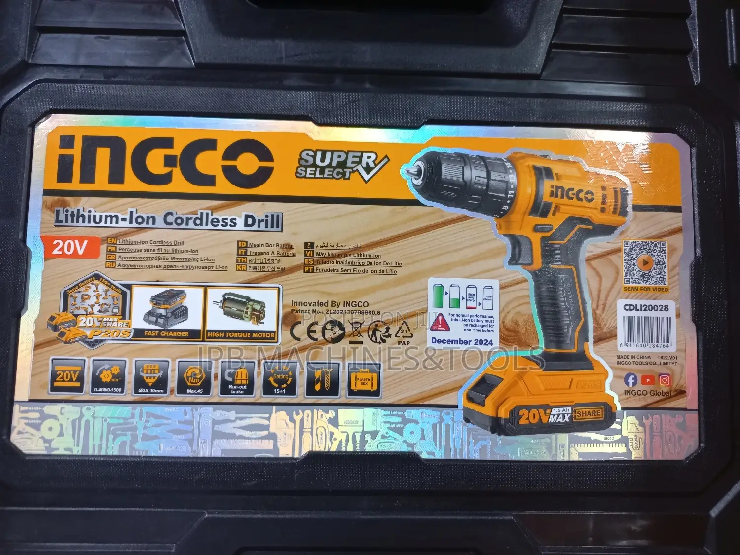 Ingco 20voit Cordless Drill