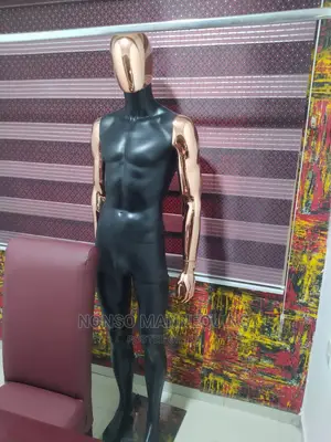 Matt Black Body and Rose Gold Male Mannequin