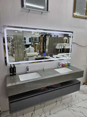 150cm Marble Top Cabinet With Bluetooth Mirror