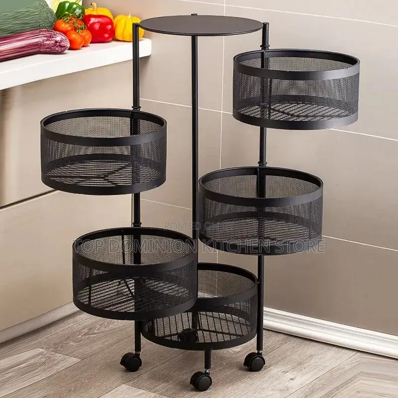 5layer Storage Moveable Rack