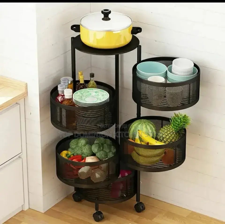 5layer Storage Moveable Rack
