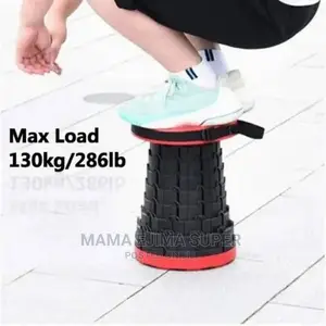 Portable Adjustable Height Folding Telescopic Stool