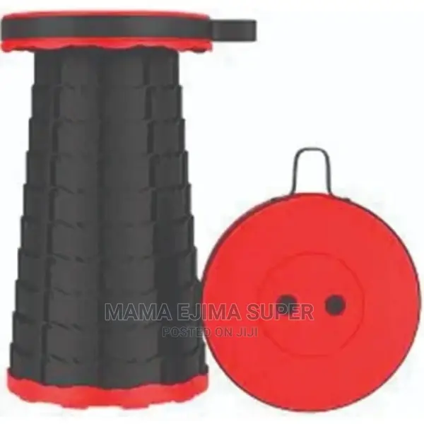 Portable Adjustable Height Folding Telescopic Stool