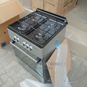 Brand New Maxi 4borner All Gas Standing Gas Cooker/Silver/
