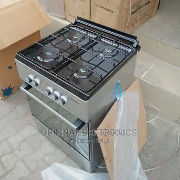 Brand New Maxi 4borner All Gas Standing Gas Cooker/Silver/