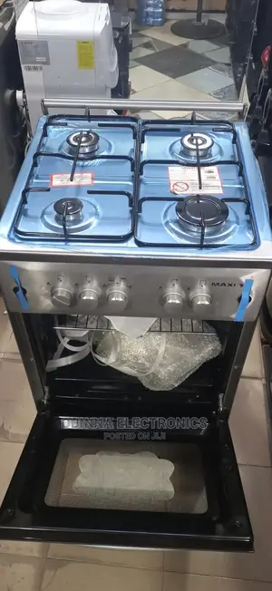 Brand New Maxi 4borner All Gas Standing Gas Cooker/Silver/