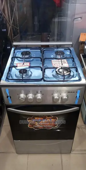 Brand New Maxi 4borner All Gas Standing Gas Cooker/Silver/