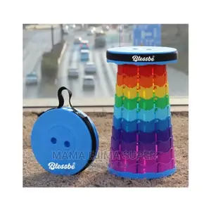 Collapsible Telescopic Outdoor Stool - Multicolor
