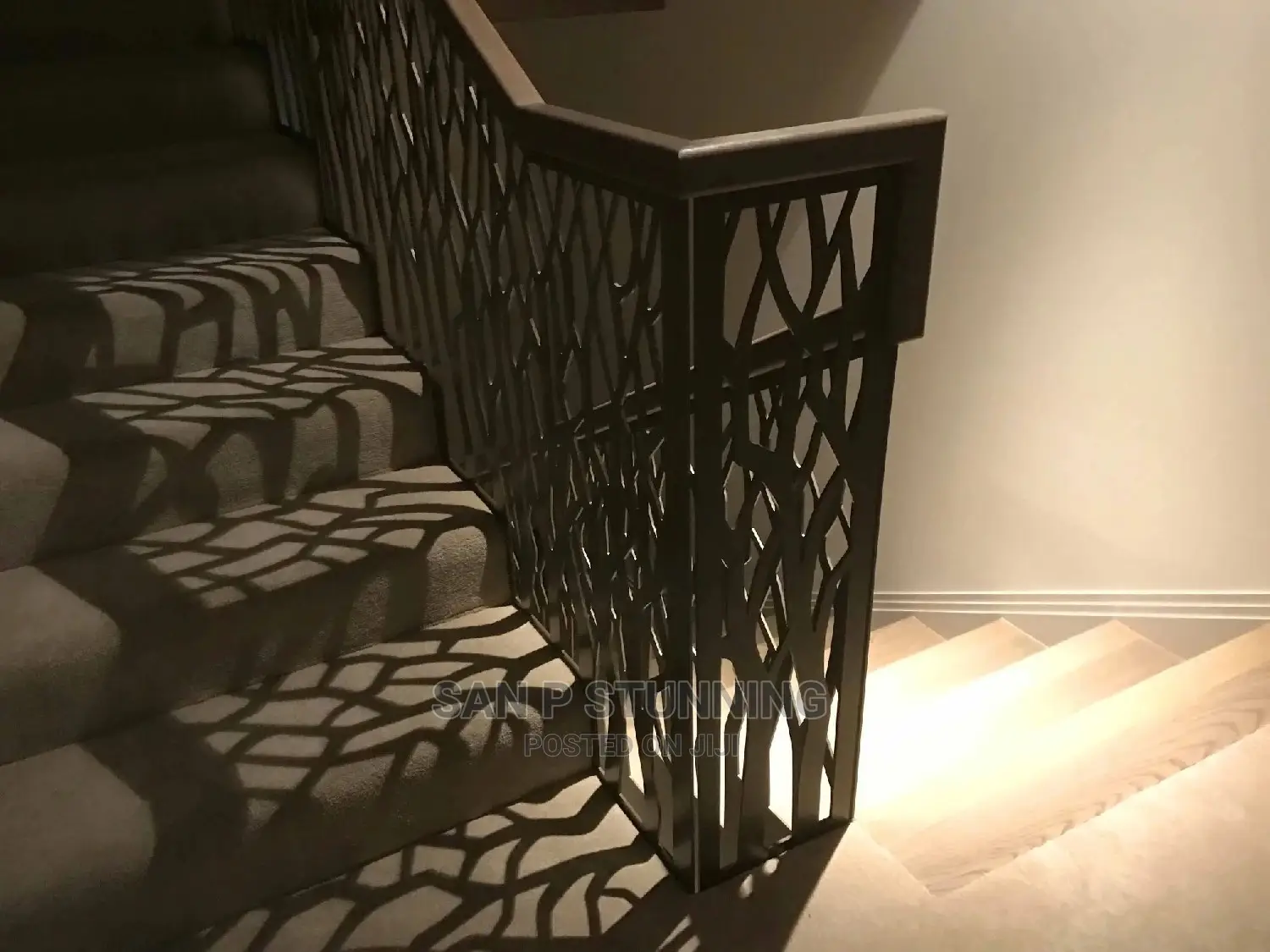 Staircase Laser Cut Design Rail