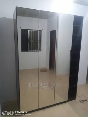 Unique 5 by 7ft Three Doors Wardrobes (Full Length Mirrors)