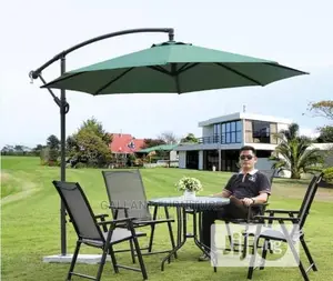 Luxury Canopy Parasol With Four Rattan Chairs and Table