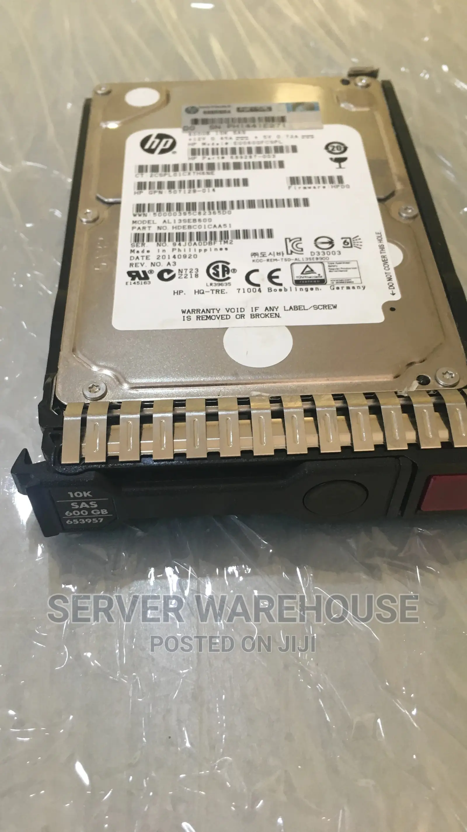 600 GB HP 2.5 Inches SAS Drive