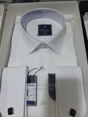 Italian Plain Colors White Balanciaga Shirts