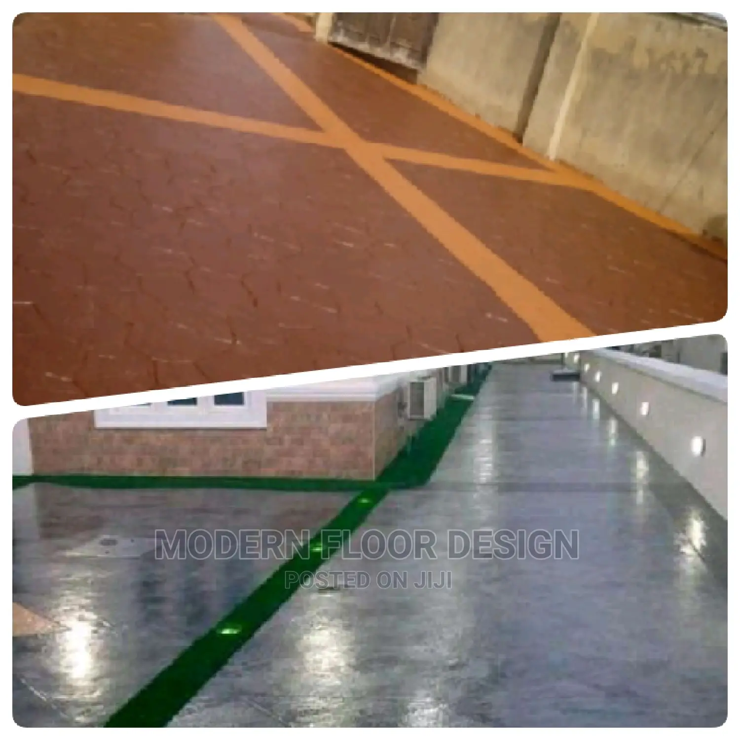 Mostly Diamond Modern Stamps Floor