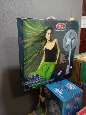 Photo - OX Powerful Airflow 18'' Standing Fan(Rechargeable)