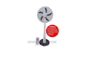 White| 18'' OX Standing Fan Rechargeable