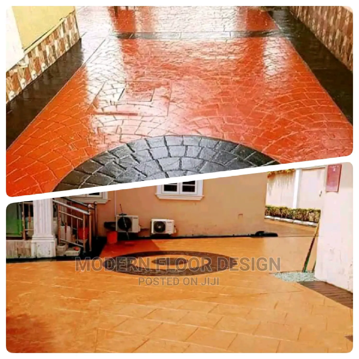 Mostly Masonry Modern Stamps Floor