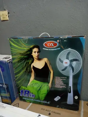 Rechargeable Remote Control 18'' Standing OX Fan Brand New