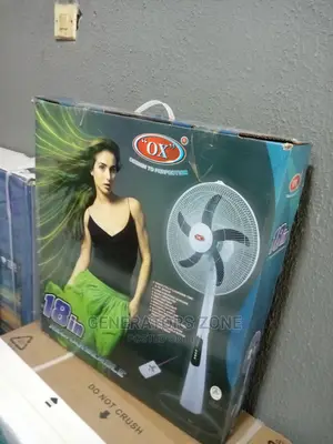 Ox 18-Inch Rechargeable Standing Fan With Remote Control