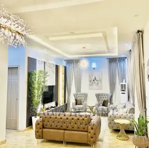 Luxury 6 Seater Living Room Fabric Sofa Chair.