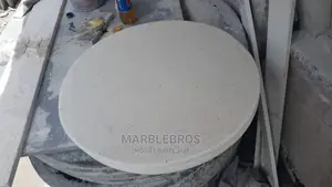 White Marble Round Table Design Mb
