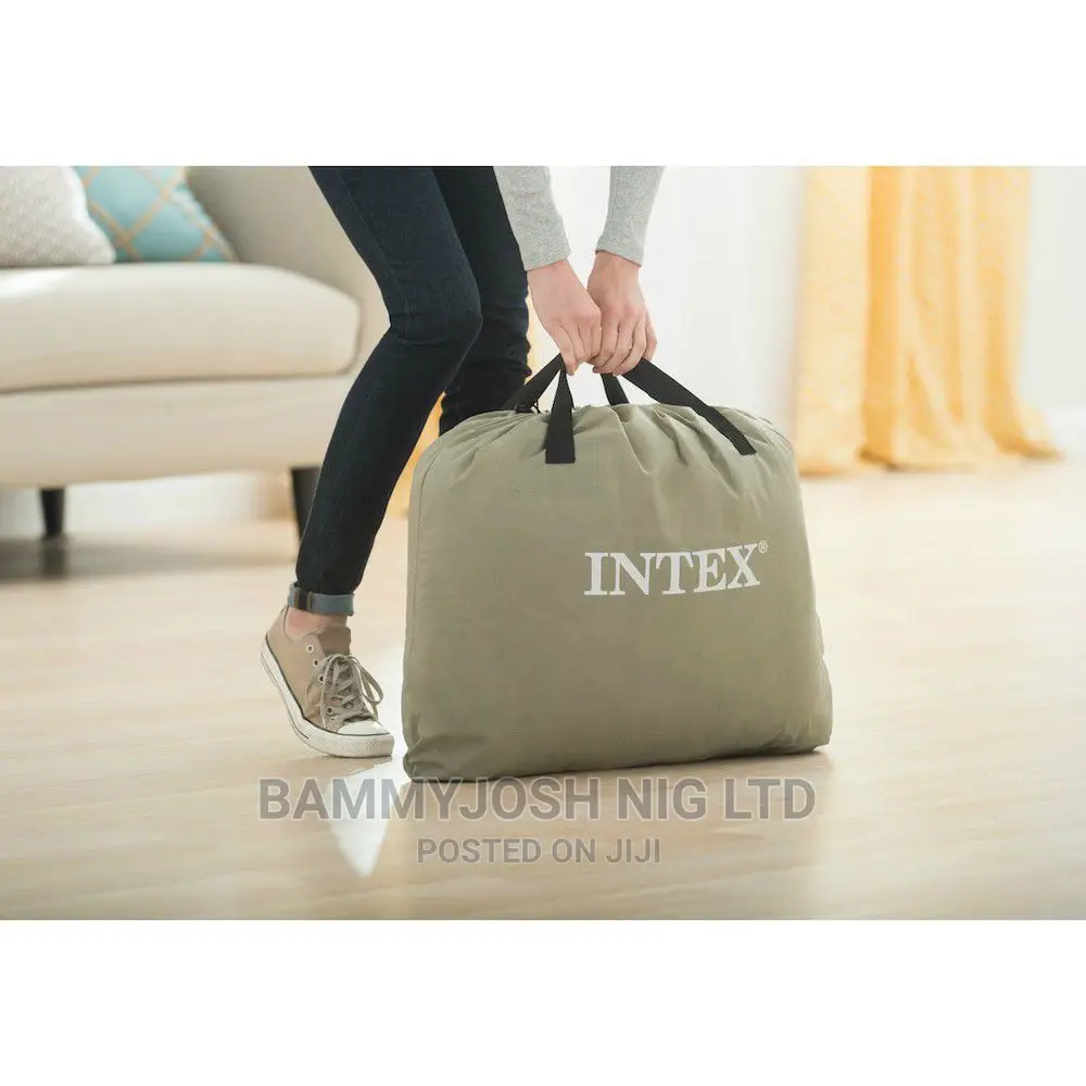 Intex Dura Beam Airbed With Pillow Raised for Two