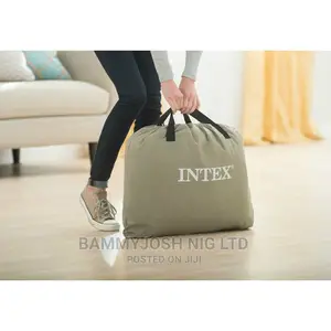 Intex Dura Beam Airbed With Pillow Raised for Two