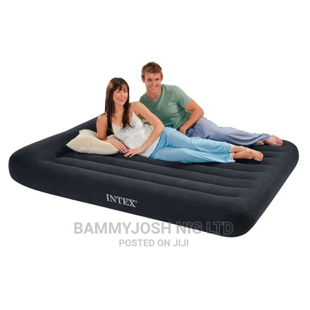 Intex Dura Beam Airbed With Pillow Raised for Two