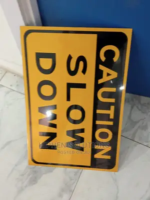 Caution Slow Down Pedestrian Traffic Sign Large 12x18