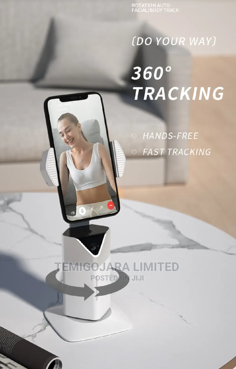 AI Gimbal Smartphone Stabilizer
