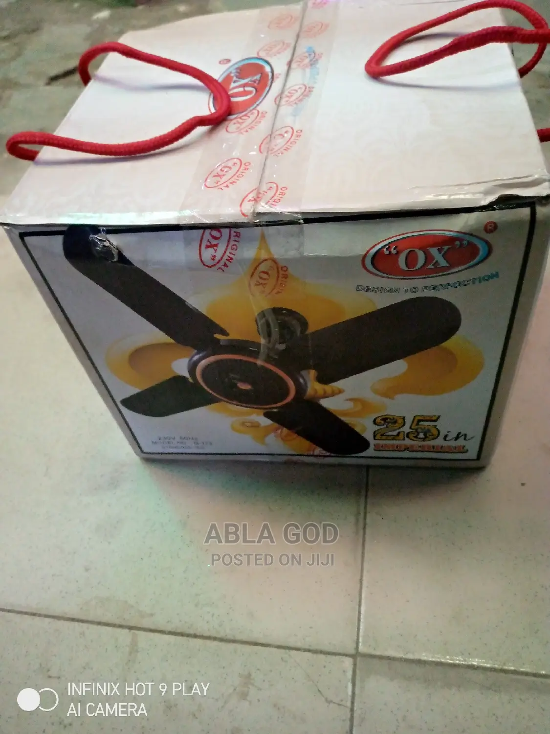 OX 25" Short Blade Fan.