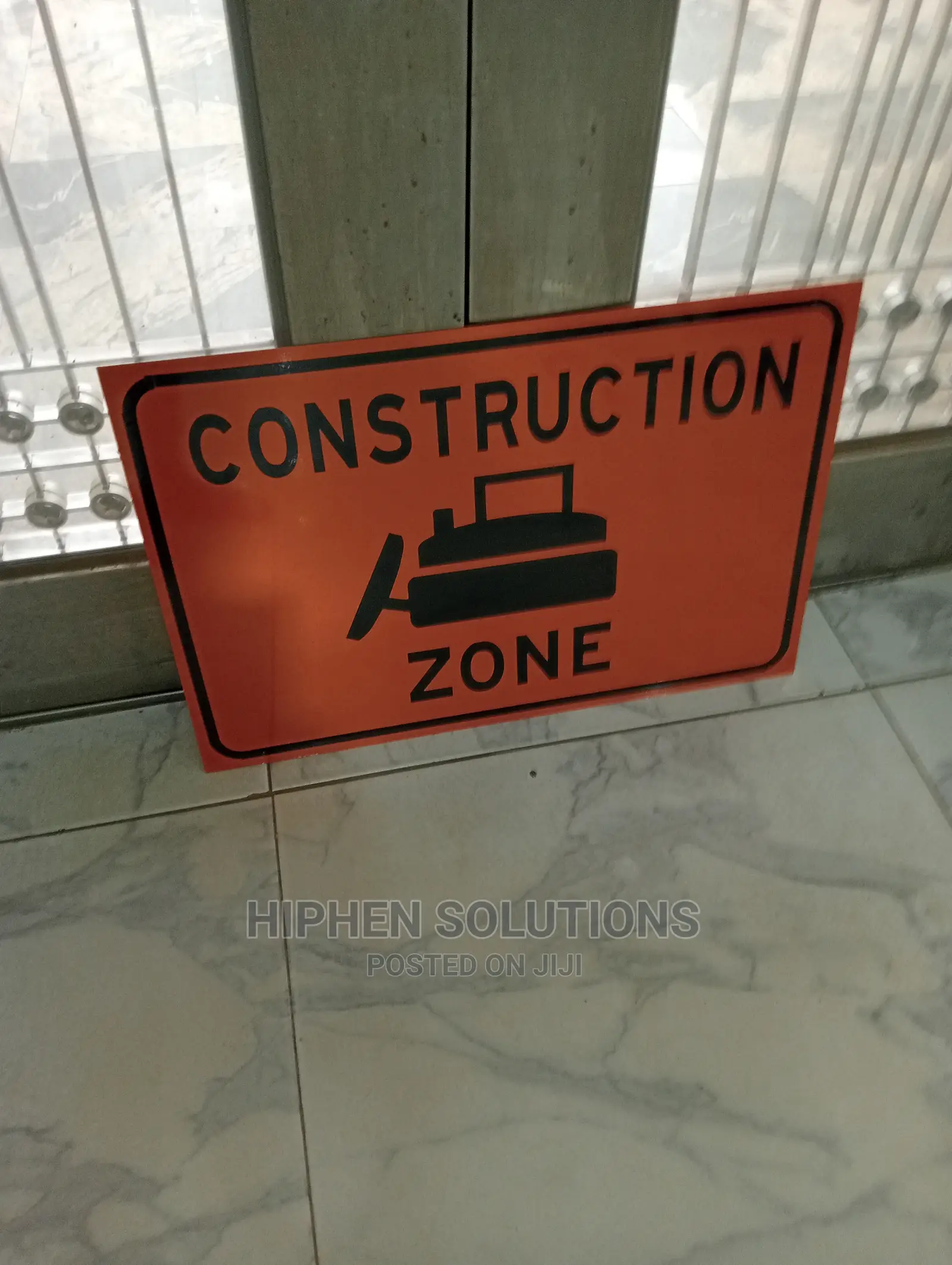 Portable Construction Zone Sign