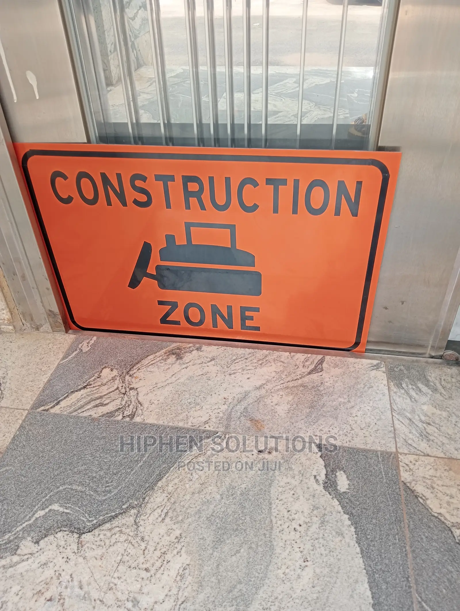 Roadwork Construction Zone Sign