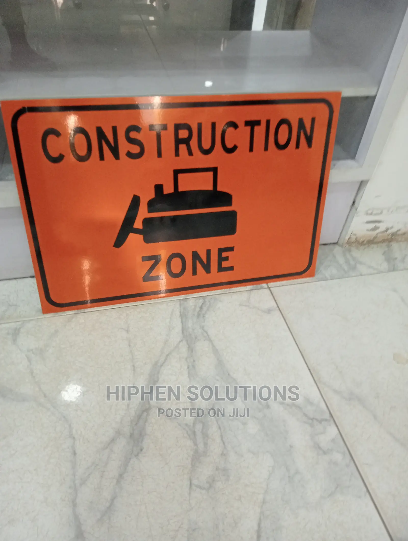 Portable Construction Zone Sign